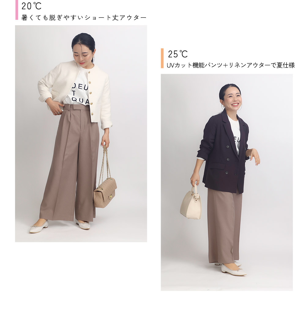 春の気温別コーデ12