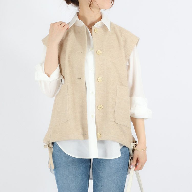 OUTLET】□50％OFF□ファンシーツイードジレ 小さいサイズ 服