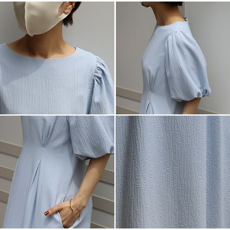 OUTLET】フロントタックワンピース【cahoさんコラボ】 小さい