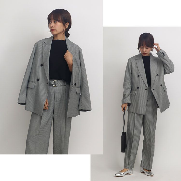 OUTLET】オーバーサイズチェックジャケット 小さいサイズ 服