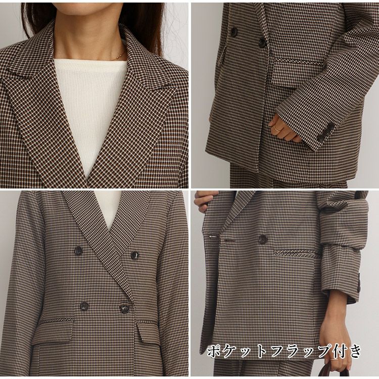 OUTLET】オーバーサイズチェックジャケット 小さいサイズ 服