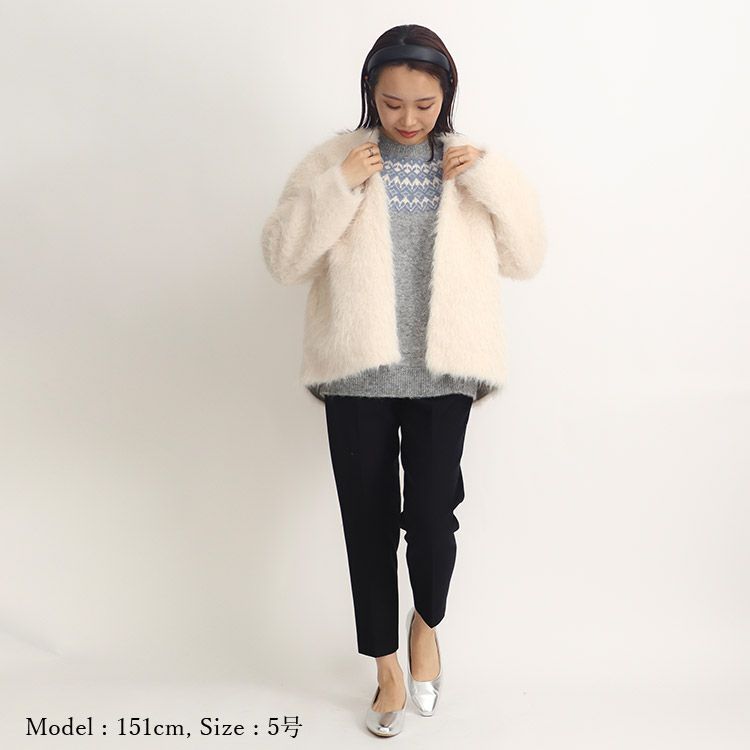 【未使用】MAKIE コート 春秋用 ブラックフライデーセール】【リバーシブル】シャギーコート 小さい