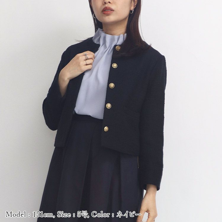 SALE】【cahoさんコラボ】ツイードジャケット 小さいサイズ 服