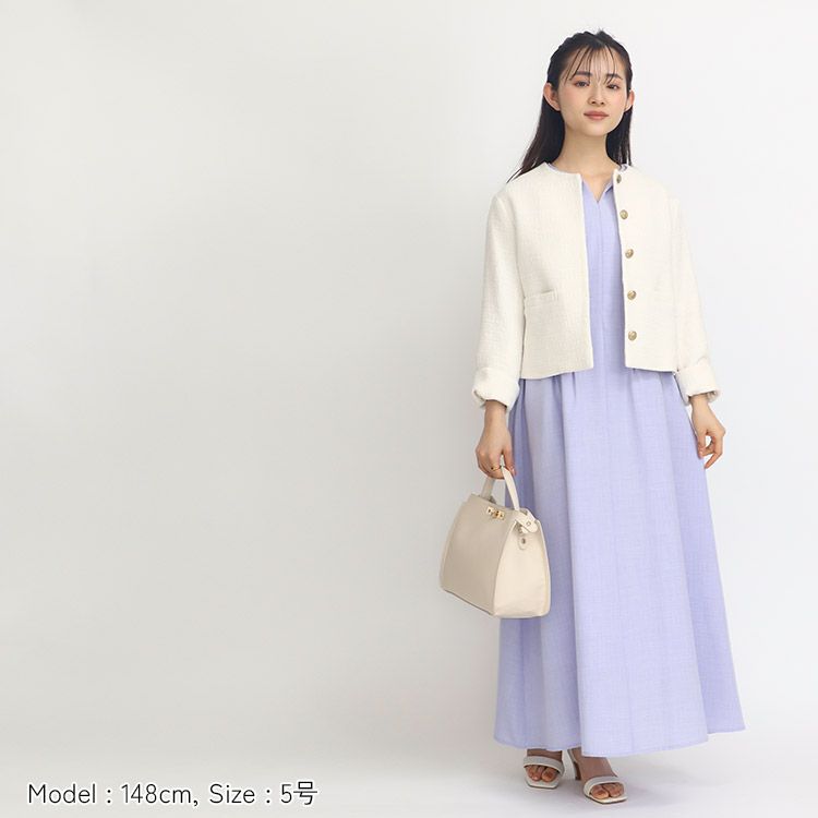 ウエストタックワンピース 小さいサイズ 服 レディース 通販