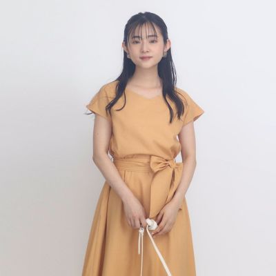 再値下げ】リネンロングワンピース 小さいサイズ 服 レディース 通販
