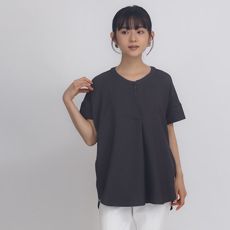 トップス 3 3-739960]Midi Umi(ミディウミ) sheer swing top shirt シアー