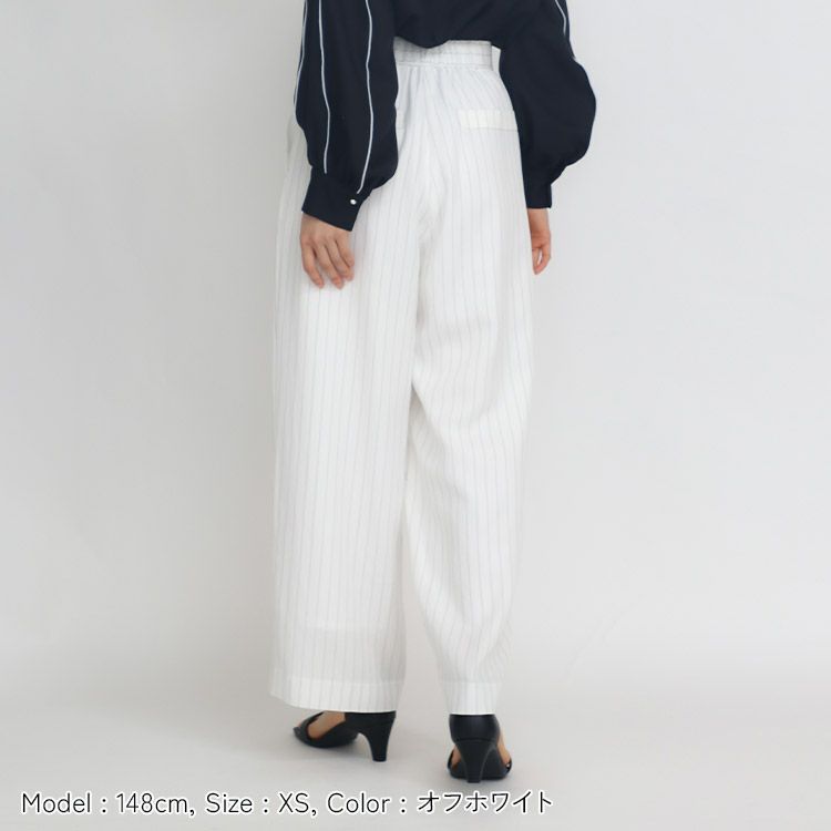 ラップストライプパンツ 小さいサイズ 服 レディース 通販